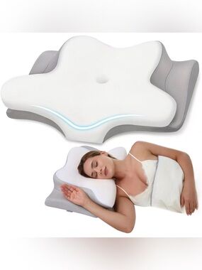 Cervical Neck Pillow, Memory Foam Pillows for Neck and Shoulder Pain Relief